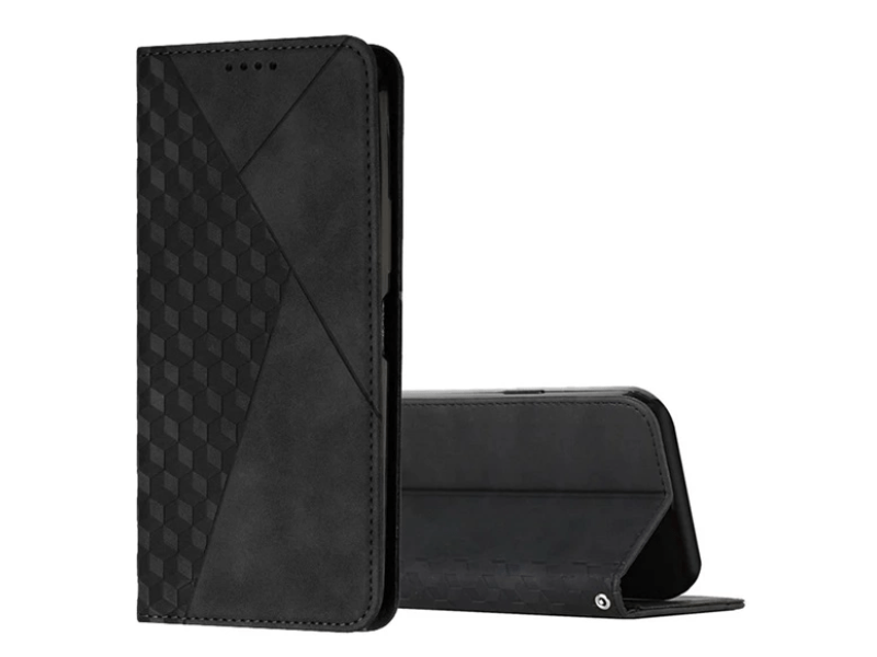 Gigapack Xiaomi 14 Ultra Bőr hatású flip tok, fekete (GP-156123)