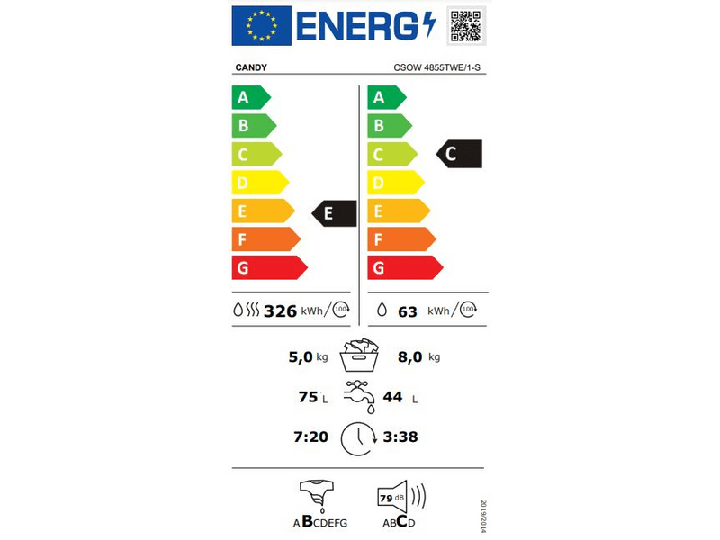 Candy CSOW 4855TWE/1-S Mosó- és szárítógép