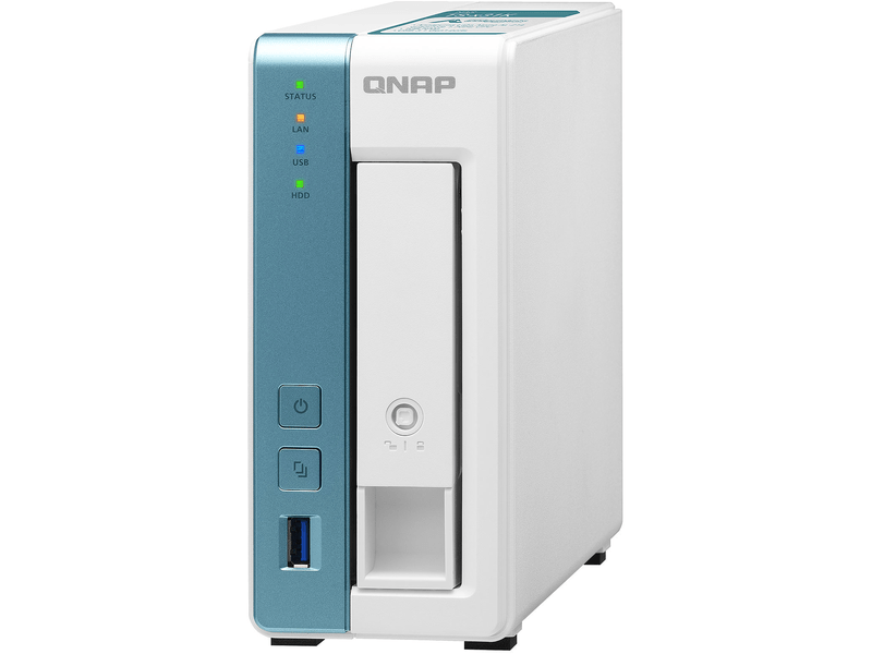 NAS,1fiók,1GB RAM,1x100/1000,3xUSB3.2