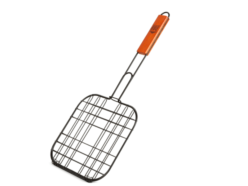 BBQ 56300C Hús grillező rács – fa nyéllel