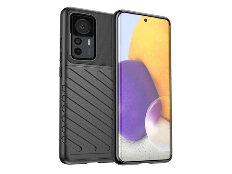 Gigapack Xiaomi 12T/12T Pro Szilikon telefonvédő tok, fekete (GP-134631)