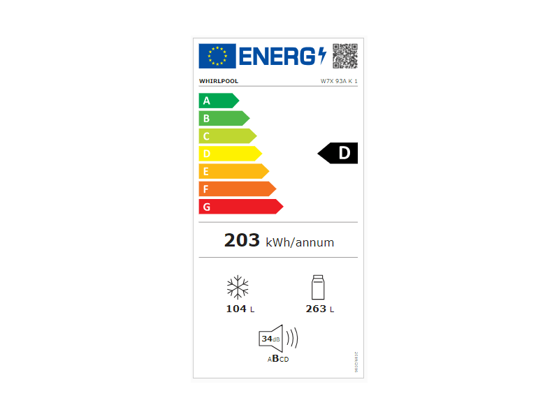 Alulfagyasztós hűtőszekrény,263/104l,BK