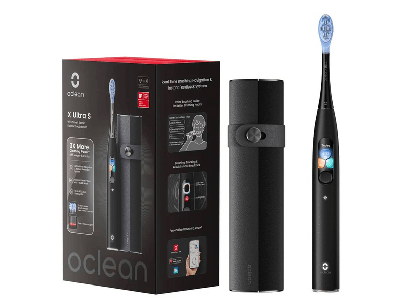 Oclean X Ultra S Elektromos fogkefe, fekete