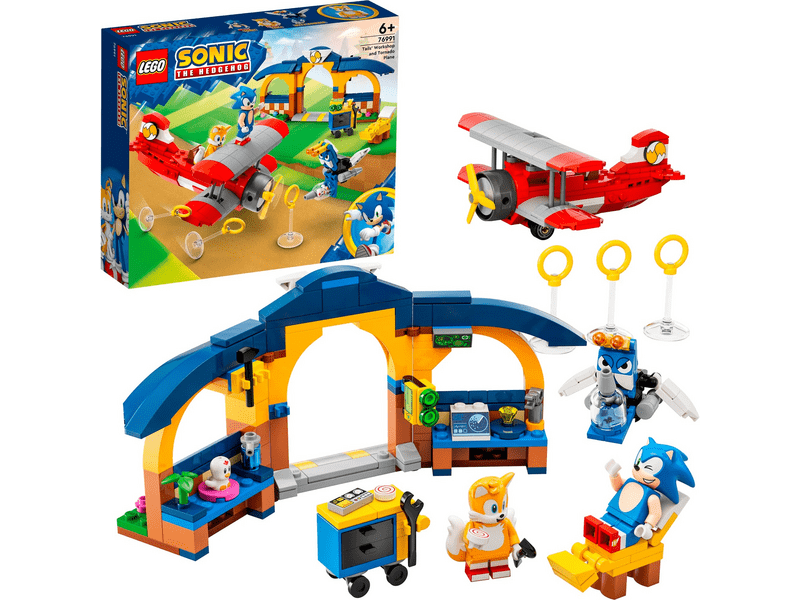 LEGO® Sonic the Hedgehog™ Tails műhelye és Tornado repülőgépe (76991)
