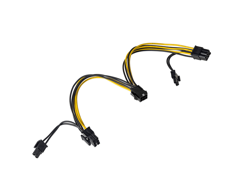 Akyga AK-CA-55 Adapter PCI Express 6 pin M / 2x 6+2 pin