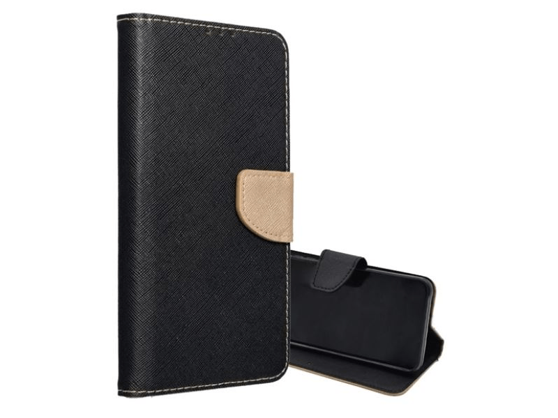 Gigapack GP-148870 Honor 90 Lite 5G bőr hatású flip tok, fekete