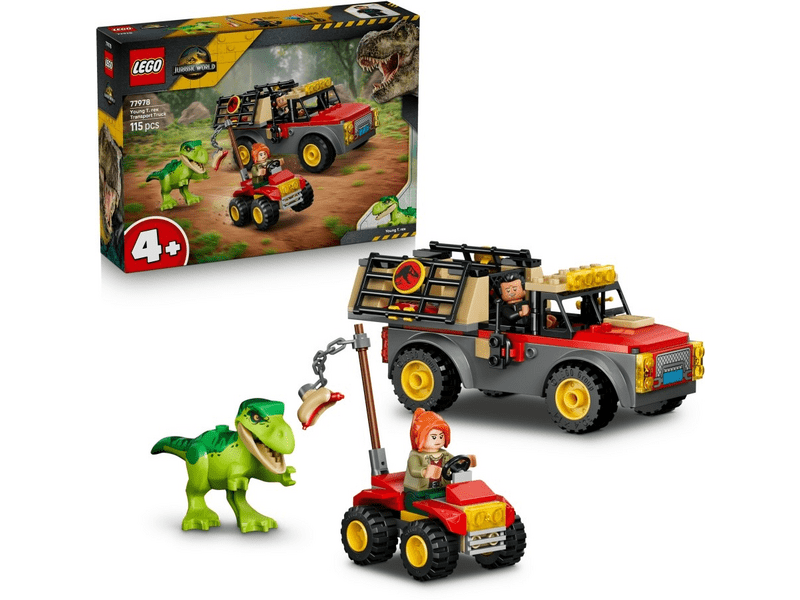 LEGO® Jurassic World Fiatal T-rex szállító teherautó (77978)