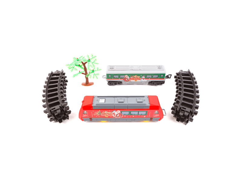 Family BW2044 Karácsonyi kisvasút, zenélő, világító