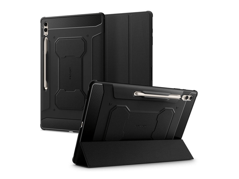Spigen ACS06538 Samsung Tab S10 Ultra flip tok, fekete