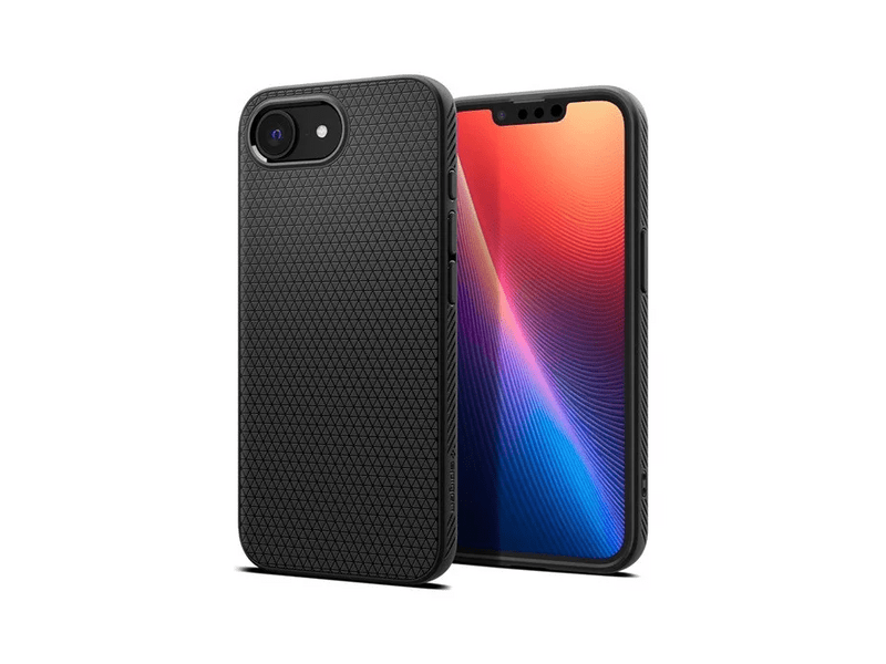 Spigen Apple iPhone 16e/17e Szilikon tok, fekete (ACS09161)