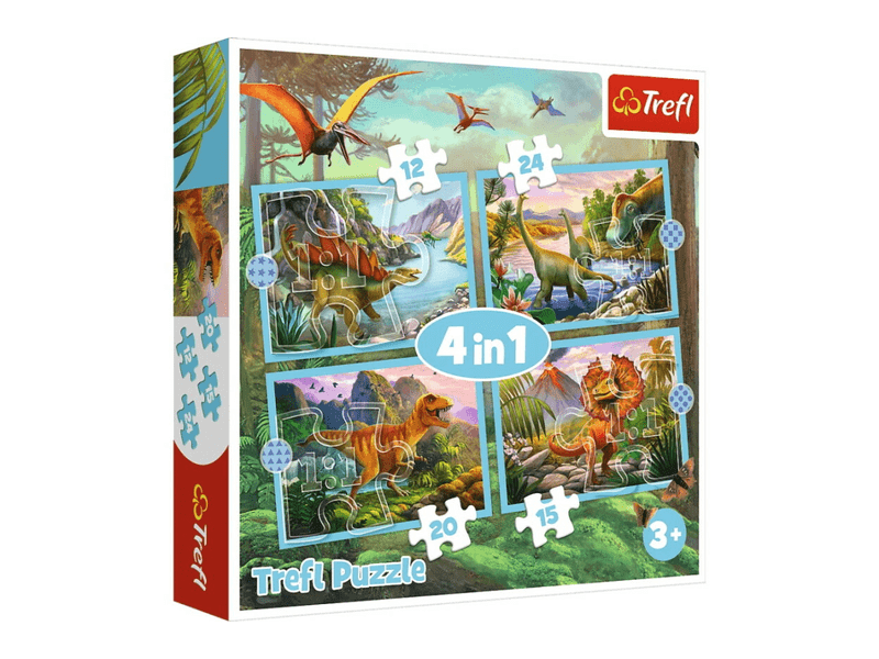 Trefl Puzzle Dínók 4in1 12,15,20,24