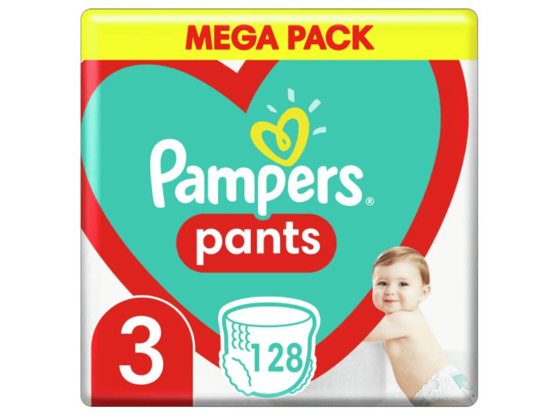 Pampers Pants Nadrágpelenka, Mega Pack, 3-as méret, 6-11 kg, 128 db