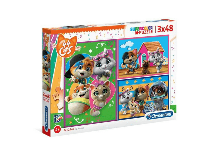 Clementoni 44 macska 3x48 db-os puzzle