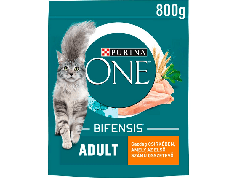 Purina One Adult csirkében gazdag száraz eledel felnőtt macskáknak 800g