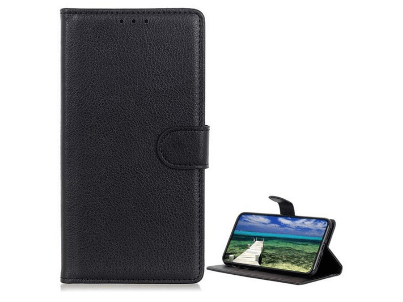 Gigapack Sony Xperia 1 VI 5G Bőr hatású flip tok, fekete (GP-157936)