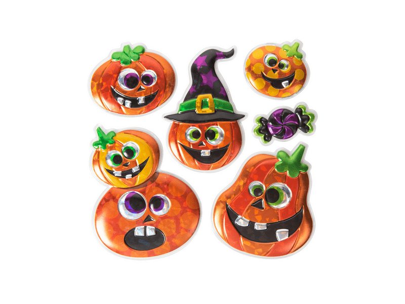 Family 58130 Halloween-i 3D matrica szett - holografikus tök - 6 db / csomag