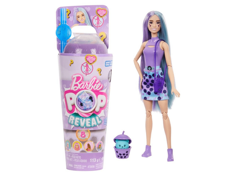 Barbie: Slime Reveal Bubi-Buli baba - lila (HTJ19)