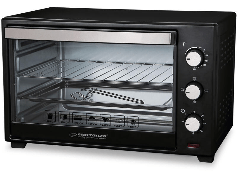 Esperanza EKO008 Prosciutto Mini sütő, 25l, fekete