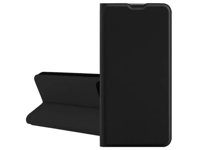 Gigapack Xiaomi Redmi A3 Bőr hatású flip tok, fekete (GP-157289)