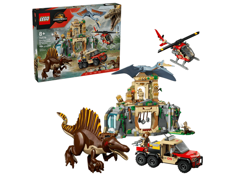 LEGO® Jurassic World™ Spinosaurus és Quetzalcoatlus, légi küldetés (76976)