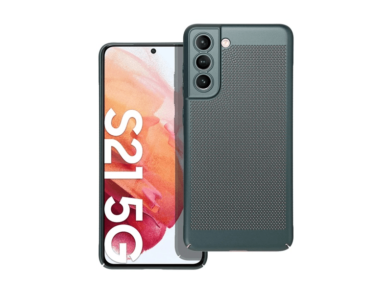 Gigapack Samsung Galaxy S21 FE Műanyag telefonvédő, sötétzöld (GP-142633)