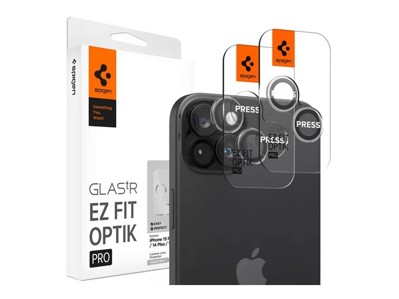 Spigen Apple iPhone 15 Plus Kameravédő üveg, 2db (AGL06918)