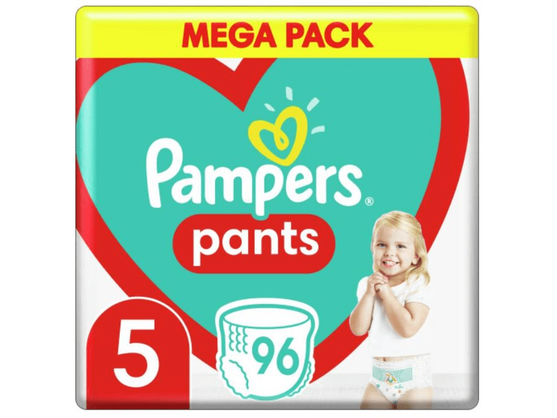 Pampers Pants nadrágpelenka, MegaBox, 5-ös méret, 12-17 kg, 96 db