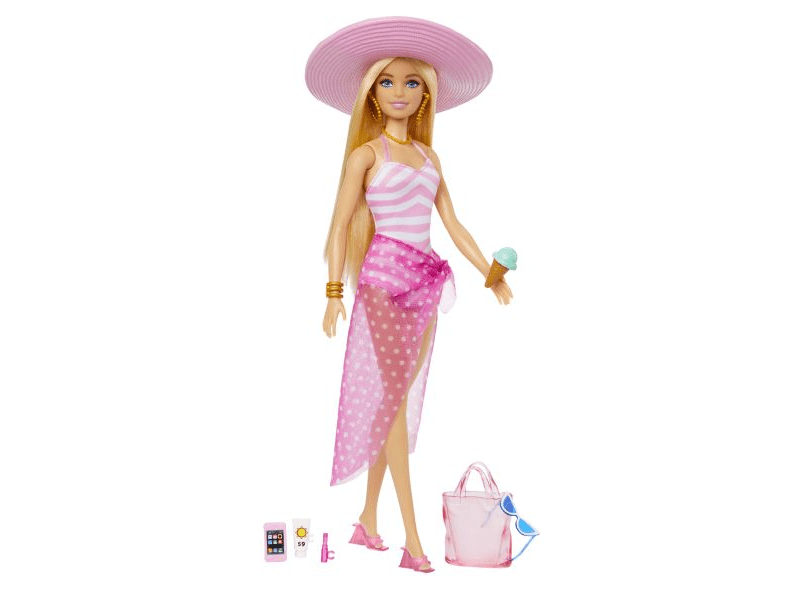 Barbie, a film: Beach Barbie baba (HPL73)