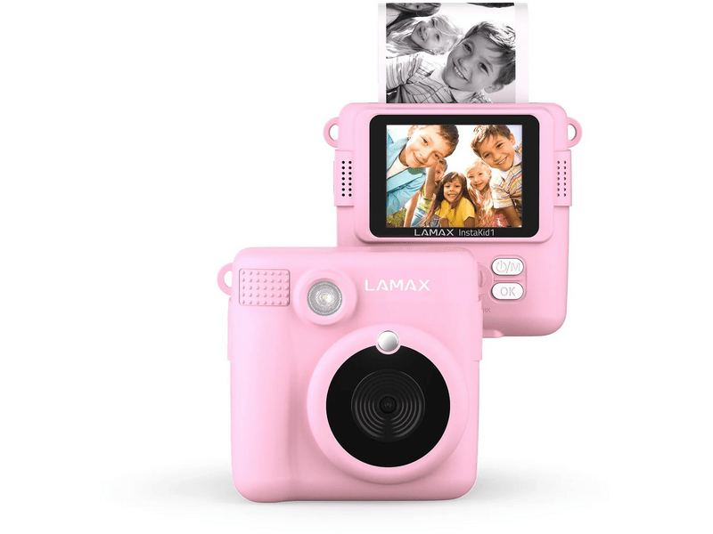 LAMAX InstaKid1 hőpapíros fényképezőgép, Rózsaszín (LXKCMIK1NNNPA)