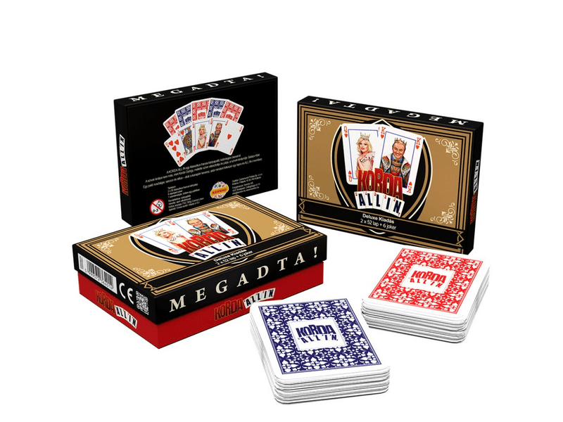 Korda All-in Deluxe dupla francia kártyapakli (2x52 lap + 6 Joker)