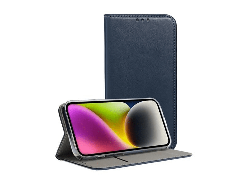 Gigapack GP-160565 Motorola Moto G85 bőr hatású flip tok, sötétkék