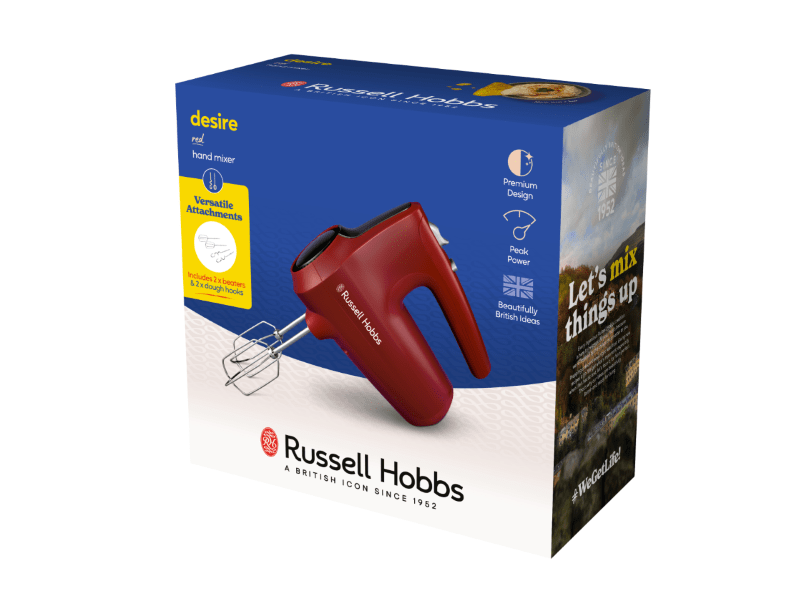 Russel Hobbs Desire ručni mikser 350W, crveni (27150-56)