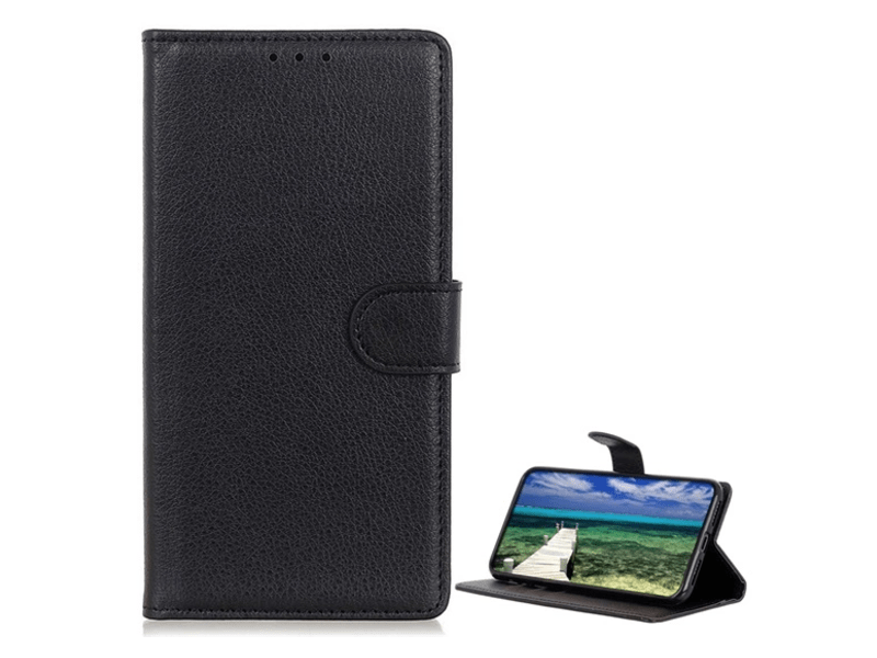 Gigapack Honor 200 Lite Bőr hatású flip tok, fekete (GP-157668)