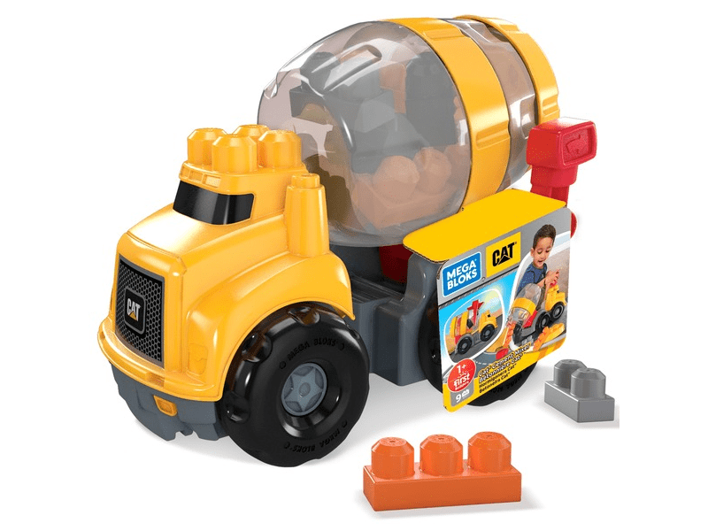 Mega Bloks: Caterpillar betonkeverő építőkockákkal (GFG11)