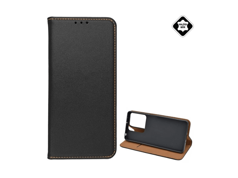 Gigapack Xiaomi Redmi Note 13 5G Bőr flip tok, fekete (GP-154019)