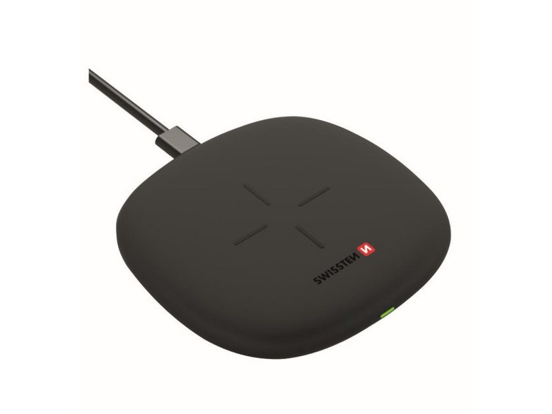 Swissten vezeték nélküli töltő, 10W, fekete (22055500)