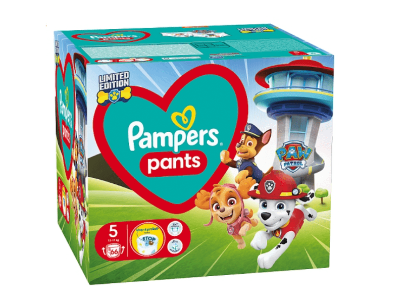 Pampers Pants Paw Patrol, Méret: 5, 66 db Pelenka