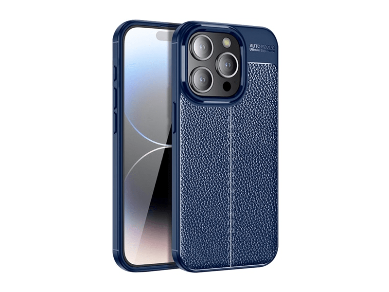 Gigapack Apple iPhone 15 Pro Szilikon telefonvédő tok, sötétkék (GP-144914)