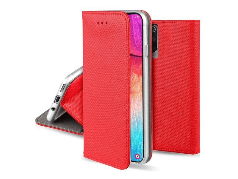 Gigapack Oppo Reno 12 FS 5G Bőr hatású telefon tok, piros (GP-160747)