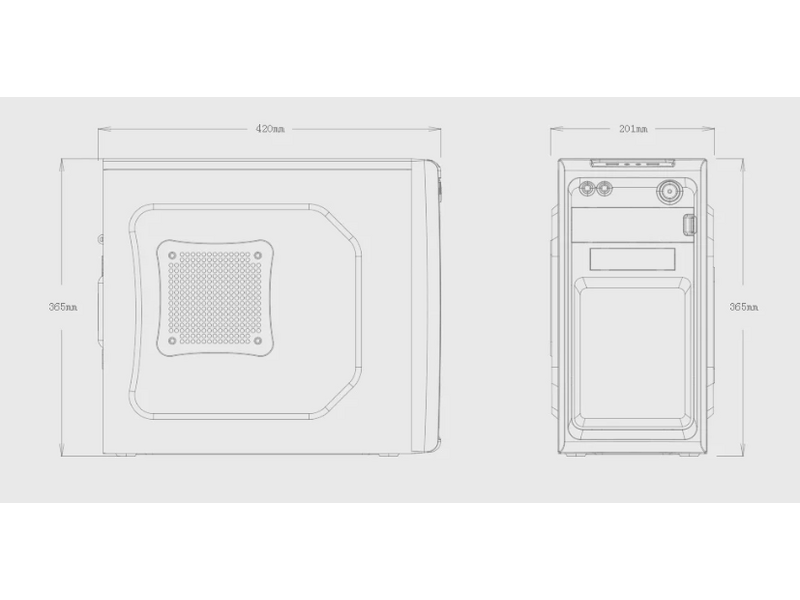 DeepCool SMARTER Számítógépház mATX