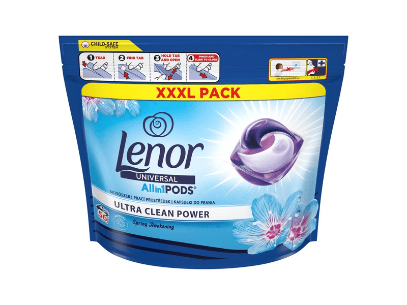 Lenor All-in-1 Pods Spring Awakening mosókapszula 56 mosáshoz, 56 db