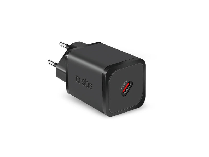 SBS Mini adapter GaN 45W PD fekete