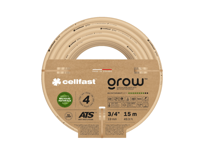 Cellfast Grow 4 rétegű locsolótömlő 3/4