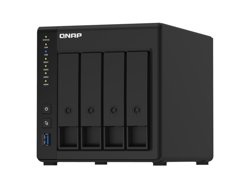 NAS,4fiók,2GB RAM,2x100/1000,4xUSB3.2