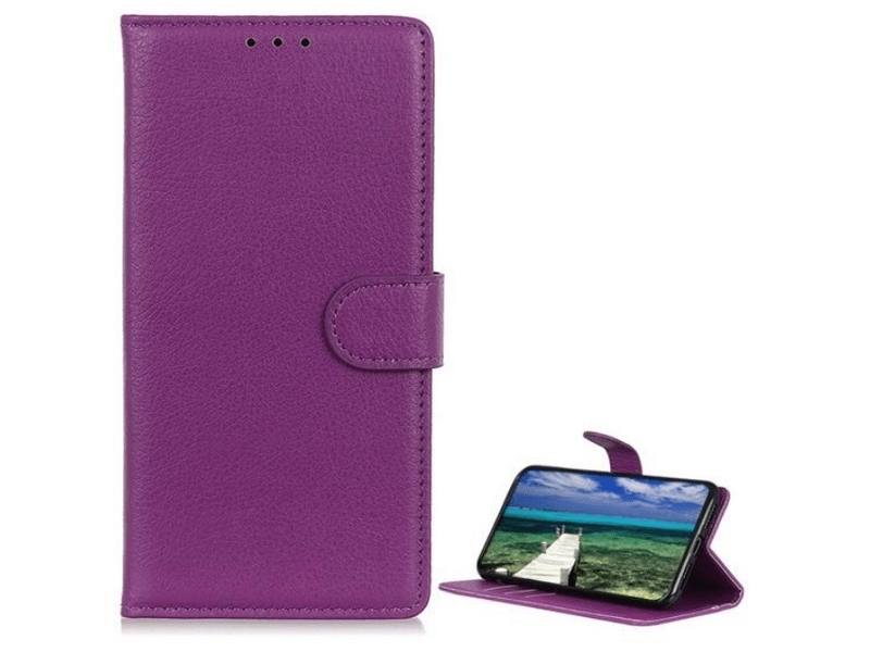Gigapack Sony Xperia 1 VI 5G Bőr hatású flip tok, lila (GP-157938)
