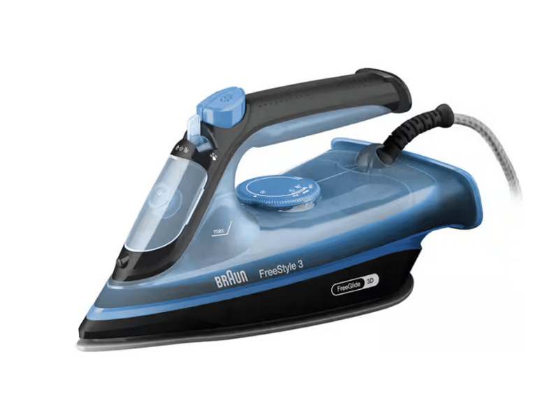 Braun FI3194BK FreeStyle 3 gőzölős vasaló, fekete/kék