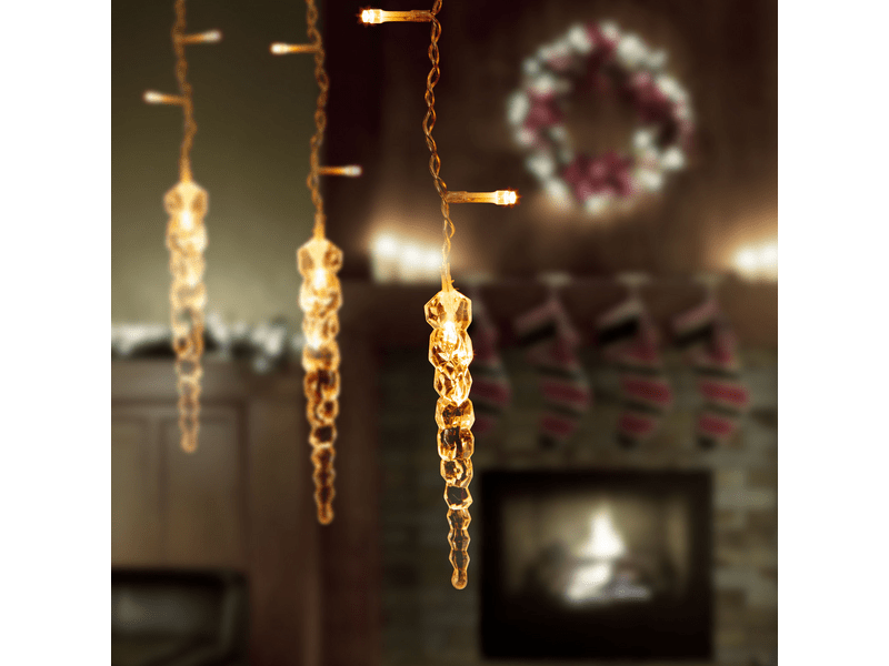 Family LED-es fényfüggöny - jégcsappal