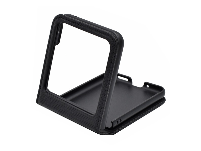 Gigapack Motorola Razr 40 Ultra Bőr hatású flip tok, fekete (GP-153582)