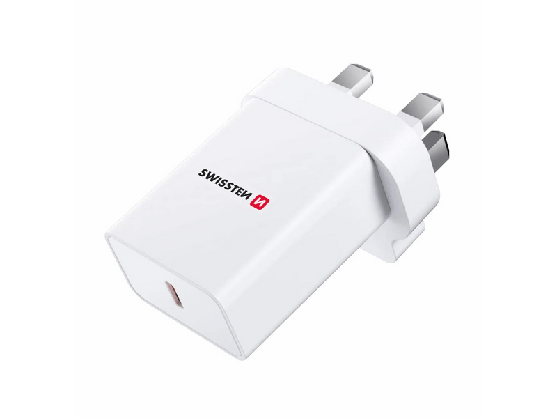 Swissten 22045400 UK (angol) hálózati töltőadapter, 1xUSB-C