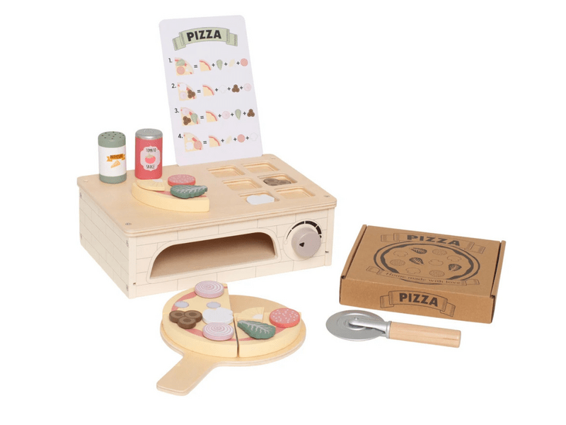 Pizzasütő fa játékkészlet (T288)